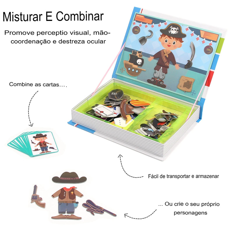 Livro educativo Magnético Mundo Criança